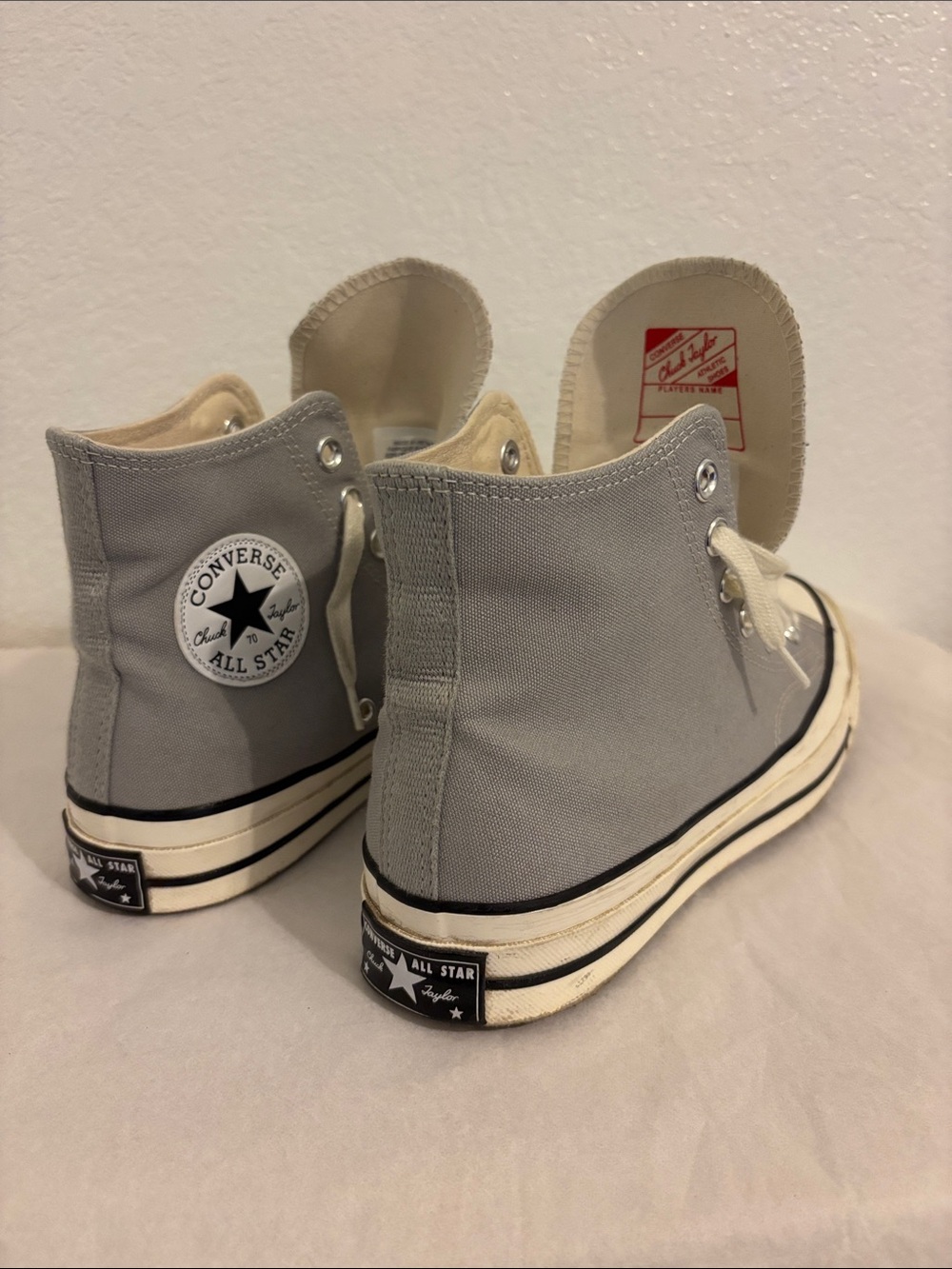 Converse Gray High Top Chuck Taylor Sneakers Mens 7 Womens 9